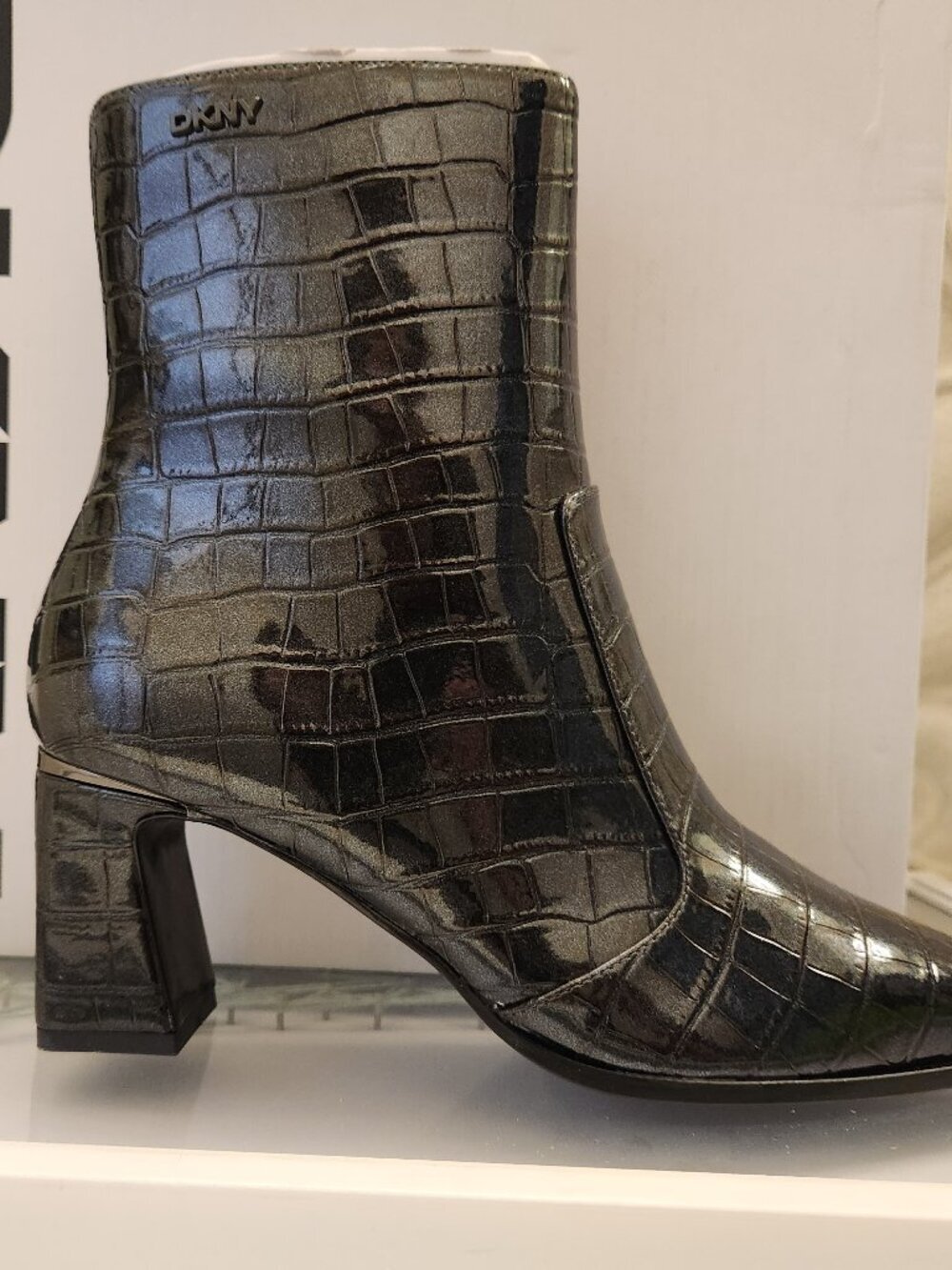DKNY Sunny Booties. NIB. Crocco Print. Size Various